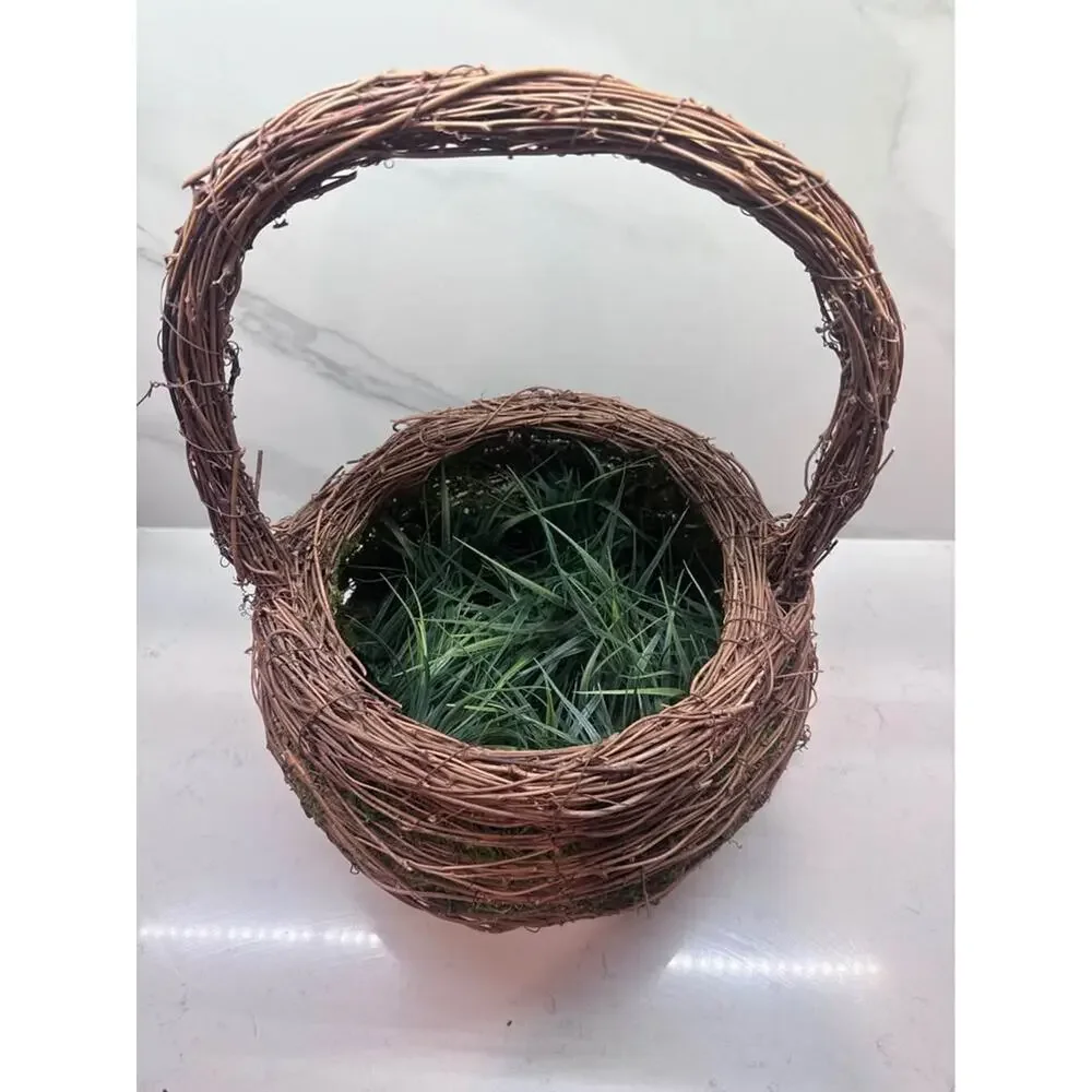 Set of 2 Rustic Twig Baskets
